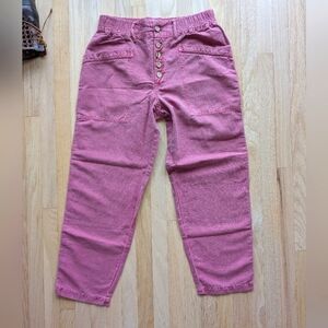 NWT Sundance Button-Up Pants With Elastic And Belt loops! (Size 4P)